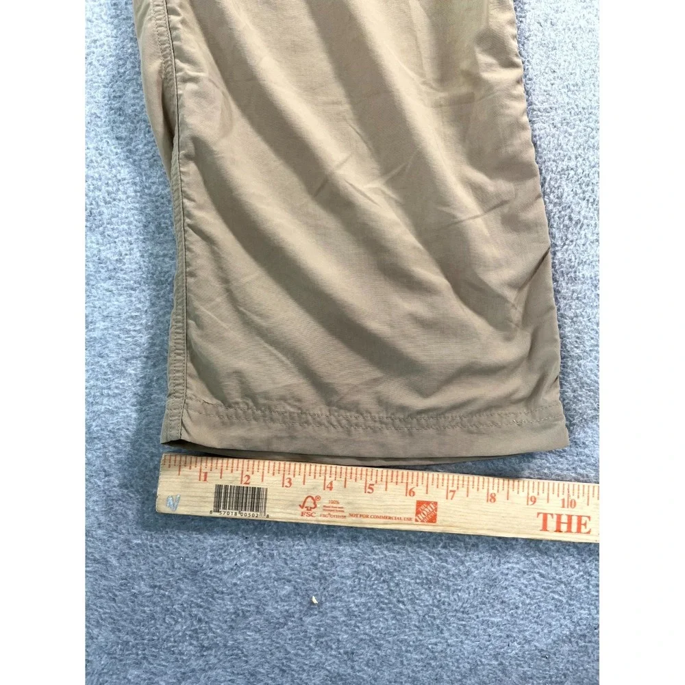 Magellan Outdoors‎ Cargo Pants Womens 14 Khaki Nylon Convertible Flat Front